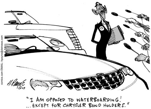 0611cObamaChryslerWaterboardB&W